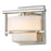 Z-Lite Porter 1 Light LED Wall Sconce, 7x5.5x6.25", Nickel, Opal - 3030-1S-BN-LED