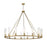 Z-Lite Beau Chandelier, Rubbed Brass/Clear