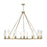 Z-Lite Beau Chandelier, Rubbed Brass/Clear