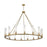 Z-Lite Beau Chandelier, Rubbed Brass/Clear