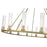Z-Lite Beau Chandelier, Rubbed Brass/Clear
