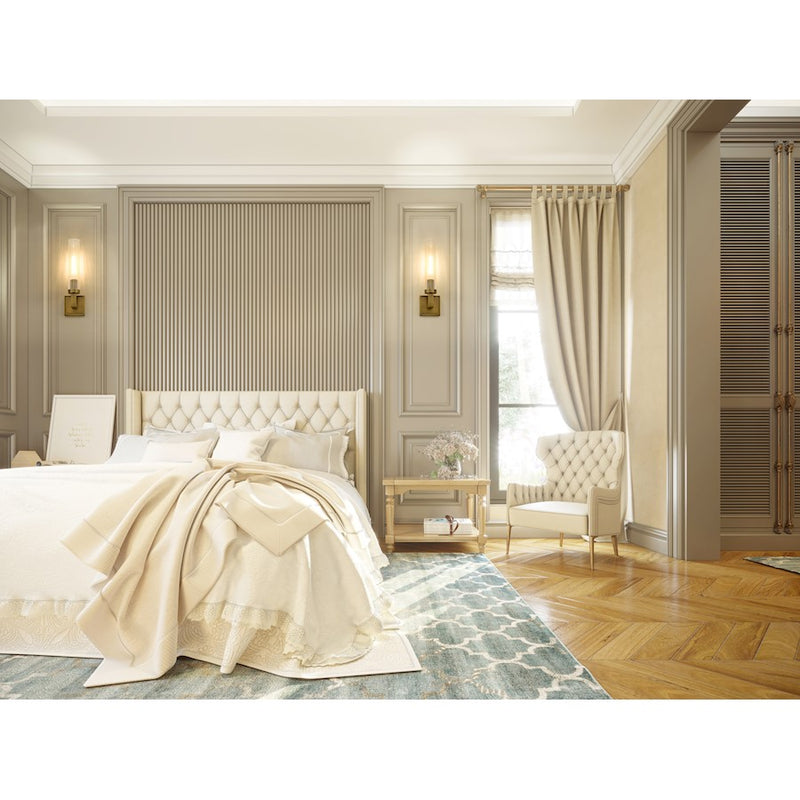 Z-Lite Beau 1 Light Wall Sconce, Rubbed Brass/Clear