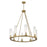 Z-Lite Beau Chandelier, Rubbed Brass/Clear