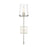 Z-Lite Callista 1 Light Wall Sconce, Polished Nickel/Clear