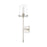 Z-Lite Callista 1 Light Wall Sconce, Polished Nickel/Clear