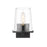 Z-Lite Callista 1 Light Vanity, Matte Black/Clear