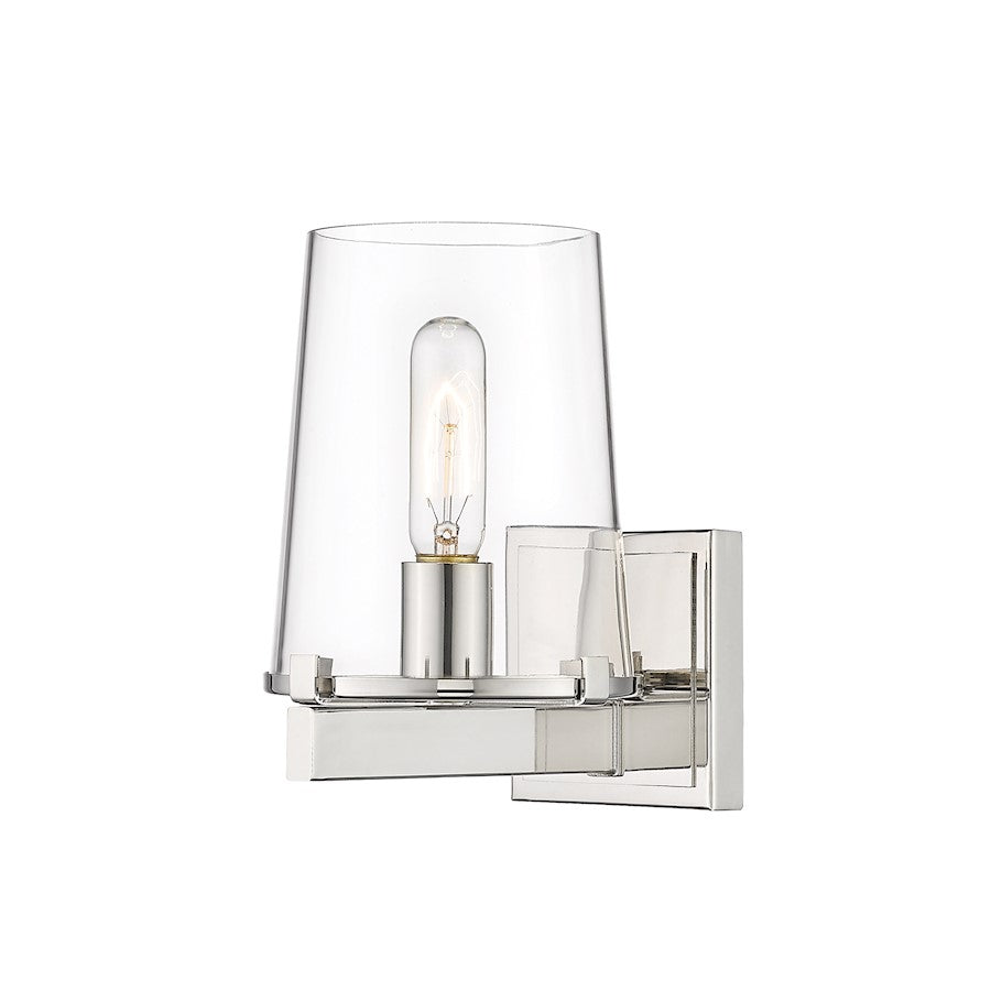 Z-Lite Callista 1 Light Vanity in Polished Nickel/Clear - 3032-1V-PN