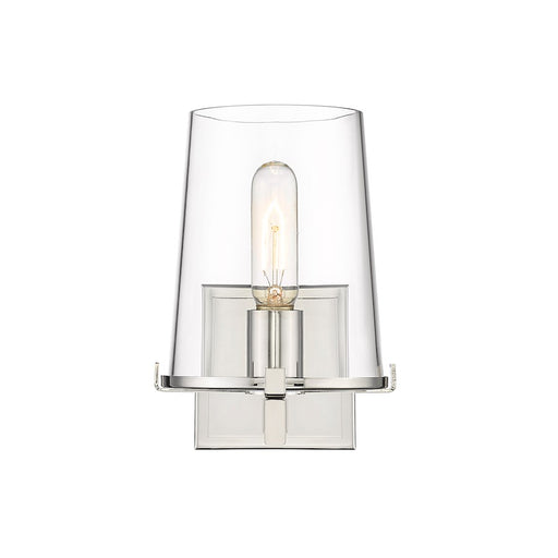 Z-Lite Callista 1 Light Vanity, Polished Nickel/Clear