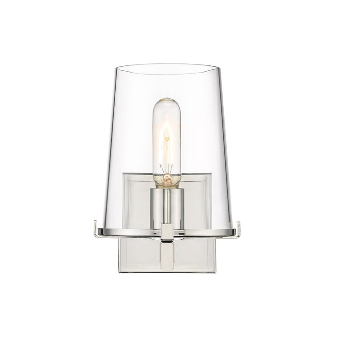 Z-Lite Callista 1 Light Vanity, Polished Nickel/Clear