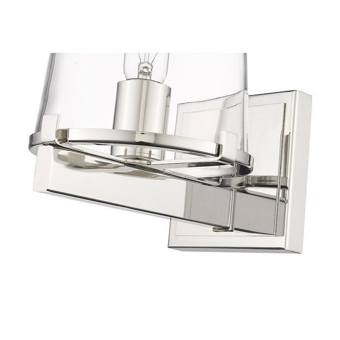 Z-Lite Callista 1 Light Vanity, Polished Nickel/Clear
