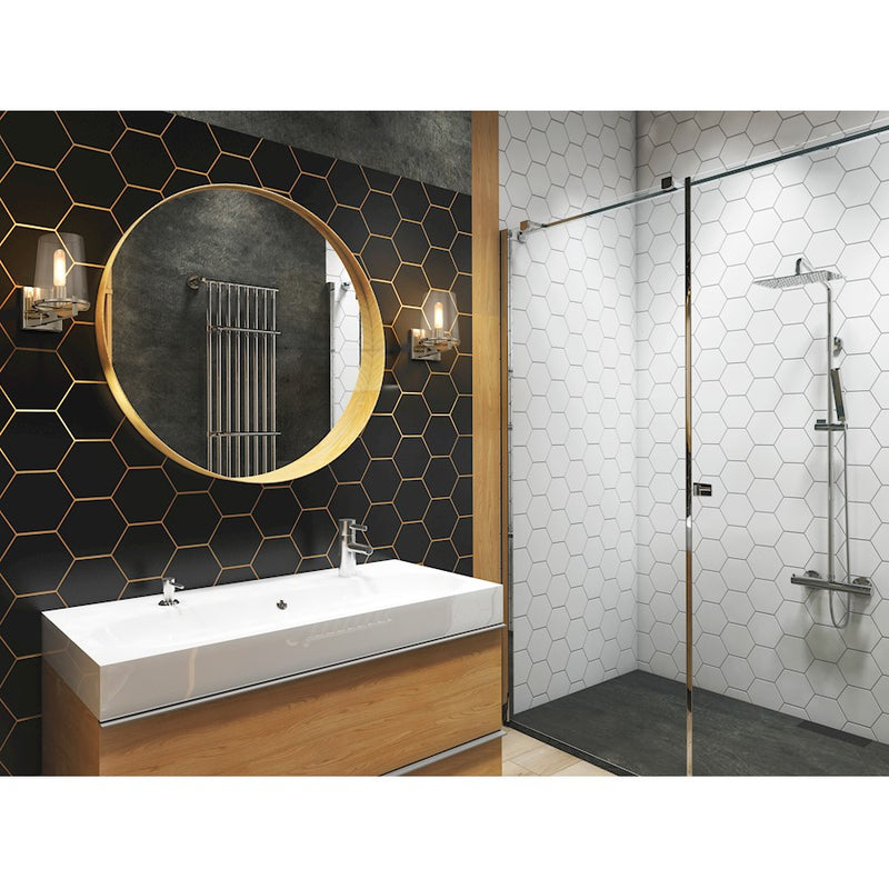 Z-Lite Callista 1 Light Vanity, Polished Nickel/Clear
