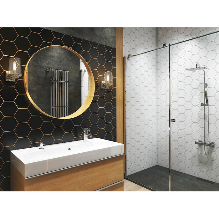 Z-Lite Callista 1 Light Vanity, Polished Nickel/Clear