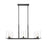 Z-Lite Callista 6 Light Chandelier, Matte Black/Clear