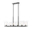 Z-Lite Callista 6 Light Chandelier, Matte Black/Clear