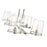 Z-Lite Callista 6 Light Chandelier, Polished Nickel/Clear