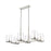 Z-Lite Callista 6 Light Chandelier, Polished Nickel/Clear