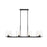 Z-Lite Callista 8 Light 56" Chandelier, Matte Black/Clear