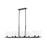 Z-Lite Callista 8 Light 56" Chandelier, Matte Black/Clear