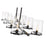 Z-Lite Callista 8 Light 56" Chandelier, Matte Black/Clear
