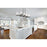 Z-Lite Callista 8 Light 56" Chandelier, Matte Black/Clear
