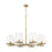 Z-Lite Callista Chandelier, Rubbed Brass/Clear