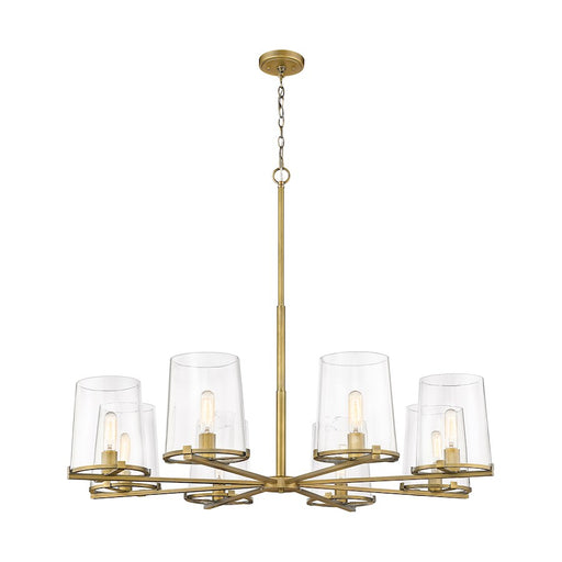Z-Lite Callista Chandelier, Rubbed Brass/Clear