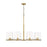 Z-Lite Callista Chandelier, Rubbed Brass/Clear