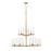 Z-Lite Callista Chandelier, Rubbed Brass/Clear