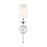 Z-Lite Emily 1 Light Wall Sconce, Off White