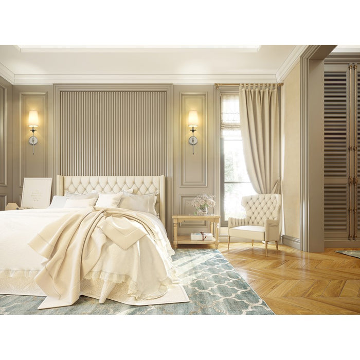 Z-Lite Emily 1 Light Wall Sconce, Off White