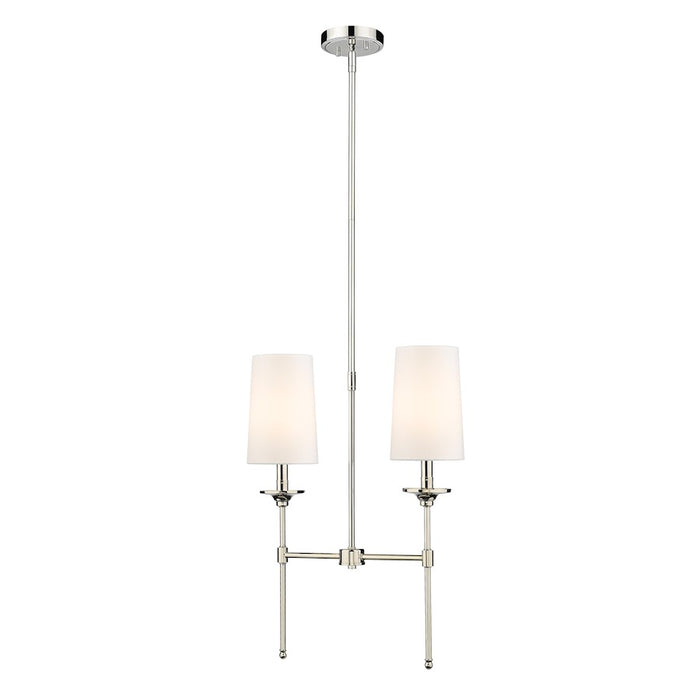 Z-Lite Emily 2 Light Chandelier, Off White