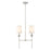 Z-Lite Emily 2 Light Chandelier, Off White