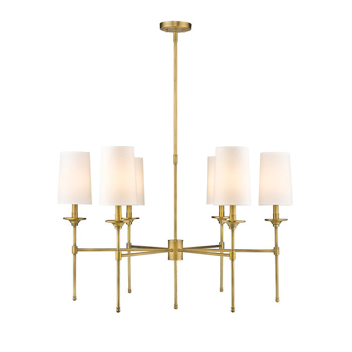 Z-Lite Emily 5 Light 28" Chandelier, Off White