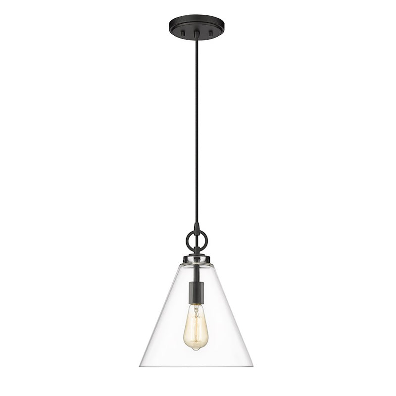 Z-Lite Harper 1 Light 11.5" Pendant, Clear