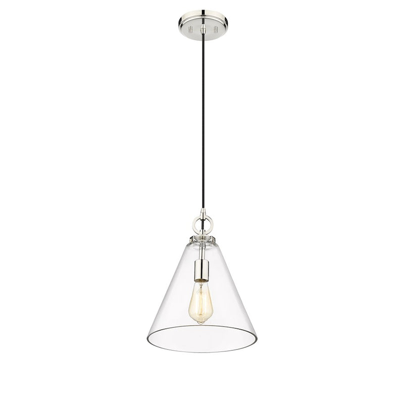 Z-Lite Harper 1 Light 11.5" Pendant, Clear
