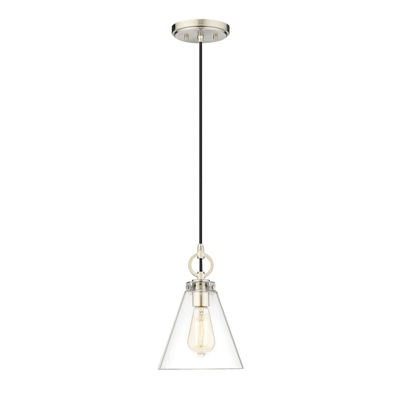 Z-Lite Harper 1 Light 8" Pendant, Clear