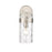 Z-Lite Fontaine 1 Light Wall Sconce, Brushed Nickel/Clear