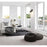Z-Lite Fontaine 1 Light Wall Sconce, Matte Black/Clear