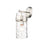Z-Lite Fontaine 1 Light Wall Sconce, Polished Nickel/Clear