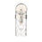 Z-Lite Fontaine 1 Light Wall Sconce, Polished Nickel/Clear