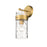 Z-Lite Fontaine 1 Light Wall Sconce, Rubbed Brass/Clear