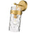 Z-Lite Fontaine 1 Light Wall Sconce, Rubbed Brass/Clear