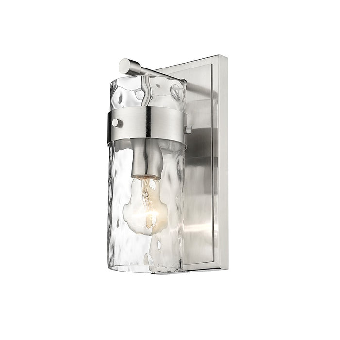 Z-Lite Fontaine 1 Light Vanity, Brushed Nickel/Clear