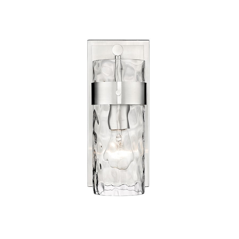 Z-Lite Fontaine 1 Light Vanity, Brushed Nickel/Clear