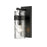 Z-Lite Fontaine 1 Light Vanity, Matte Black/Clear