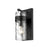 Z-Lite Fontaine 1 Light Vanity, Matte Black/Clear