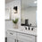 Z-Lite Fontaine 1 Light Vanity, Matte Black/Clear