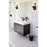 Z-Lite Fontaine 1 Light Vanity, Matte Black/Clear