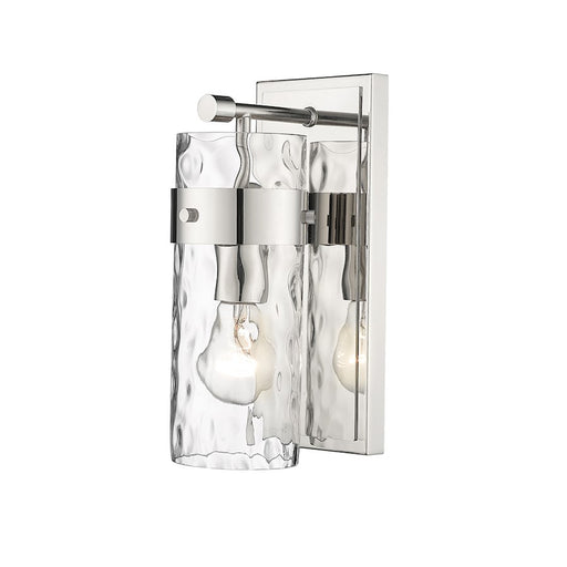 Z-Lite Fontaine 1 Light Vanity, Polished Nickel/Clear