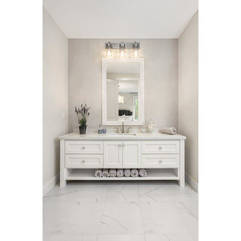 Z-Lite Fontaine 3 Light Vanity, Clear
